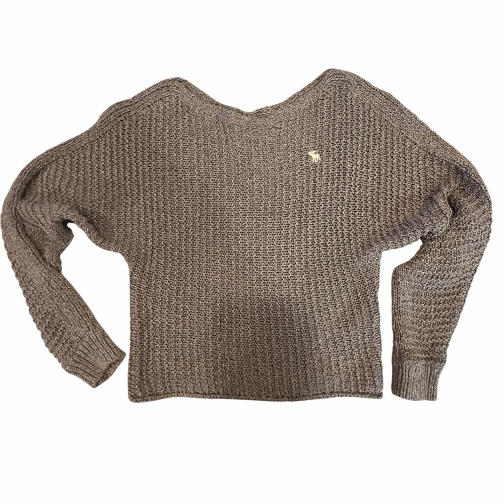 Abercrombie & Fitch V-Neck Grey Sweater